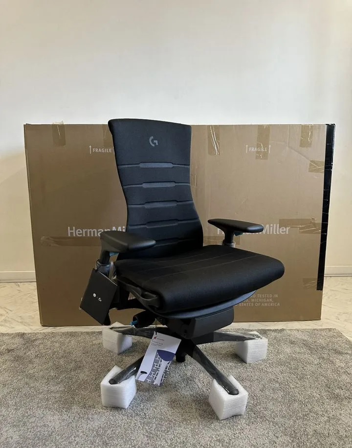 herman miller embody x logitech gaming chair black & cyan herman miller embody x logitech gaming chair black & cyan