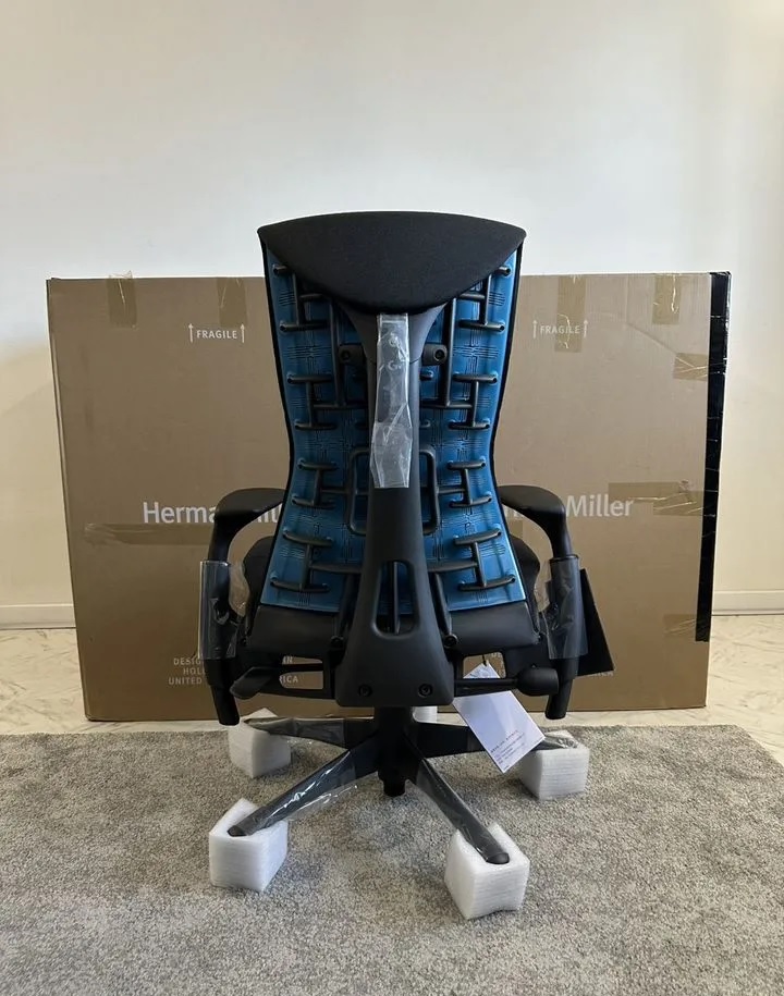 herman miller embody x logitech gaming chair black & cyan herman miller embody x logitech gaming chair black & cyan