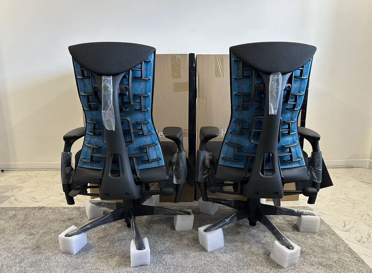 herman miller embody x logitech gaming chair black & cyan herman miller embody x logitech gaming chair black & cyan