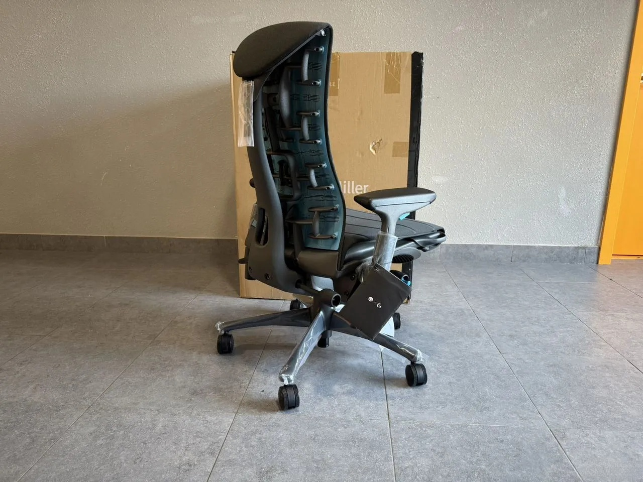 herman miller embody x logitech gaming chair black & cyan herman miller embody x logitech gaming chair black & cyan