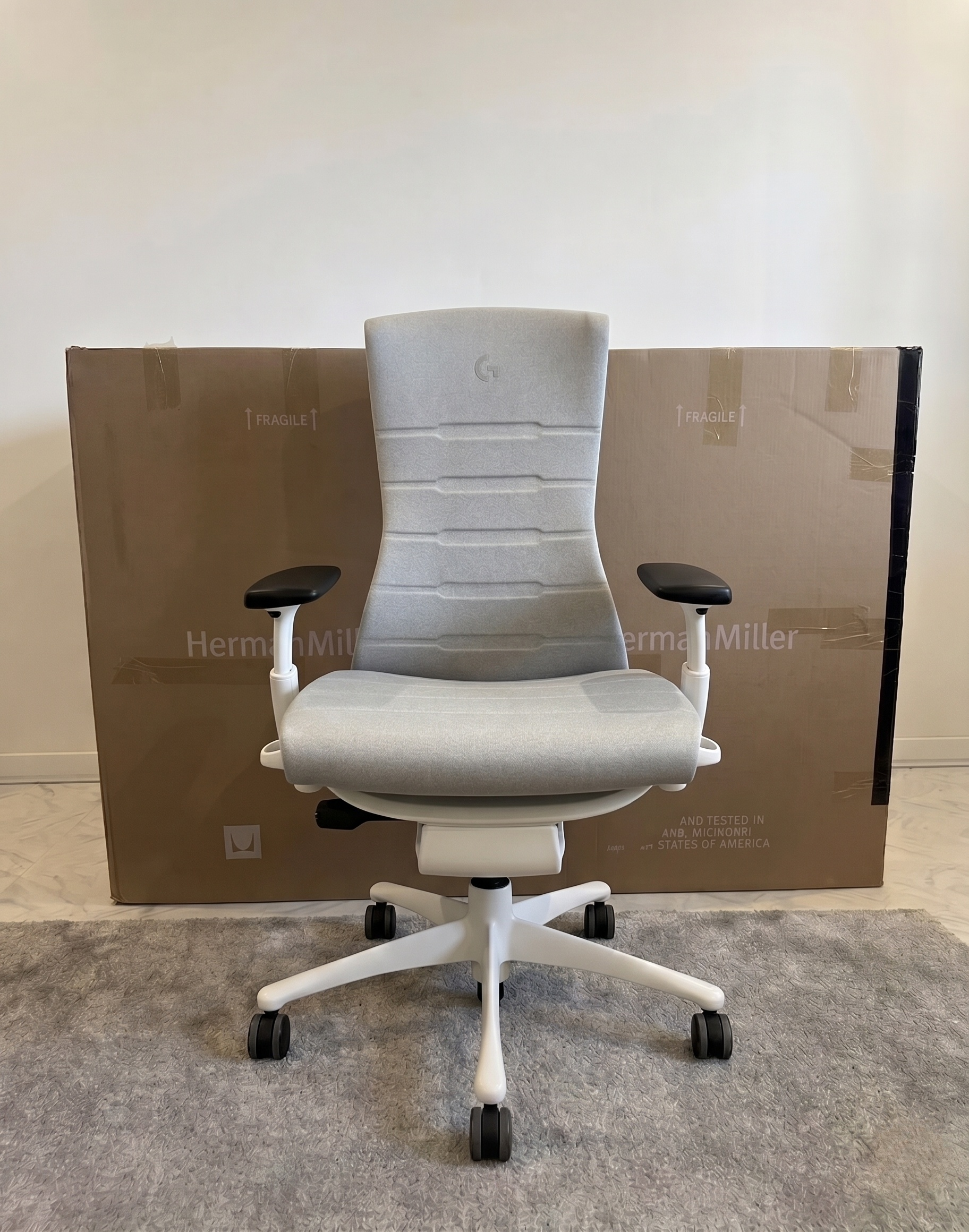 herman miller embody x logitech gaming chair dark mineral & ignite herman miller embody x logitech gaming chair dark mineral & ignite