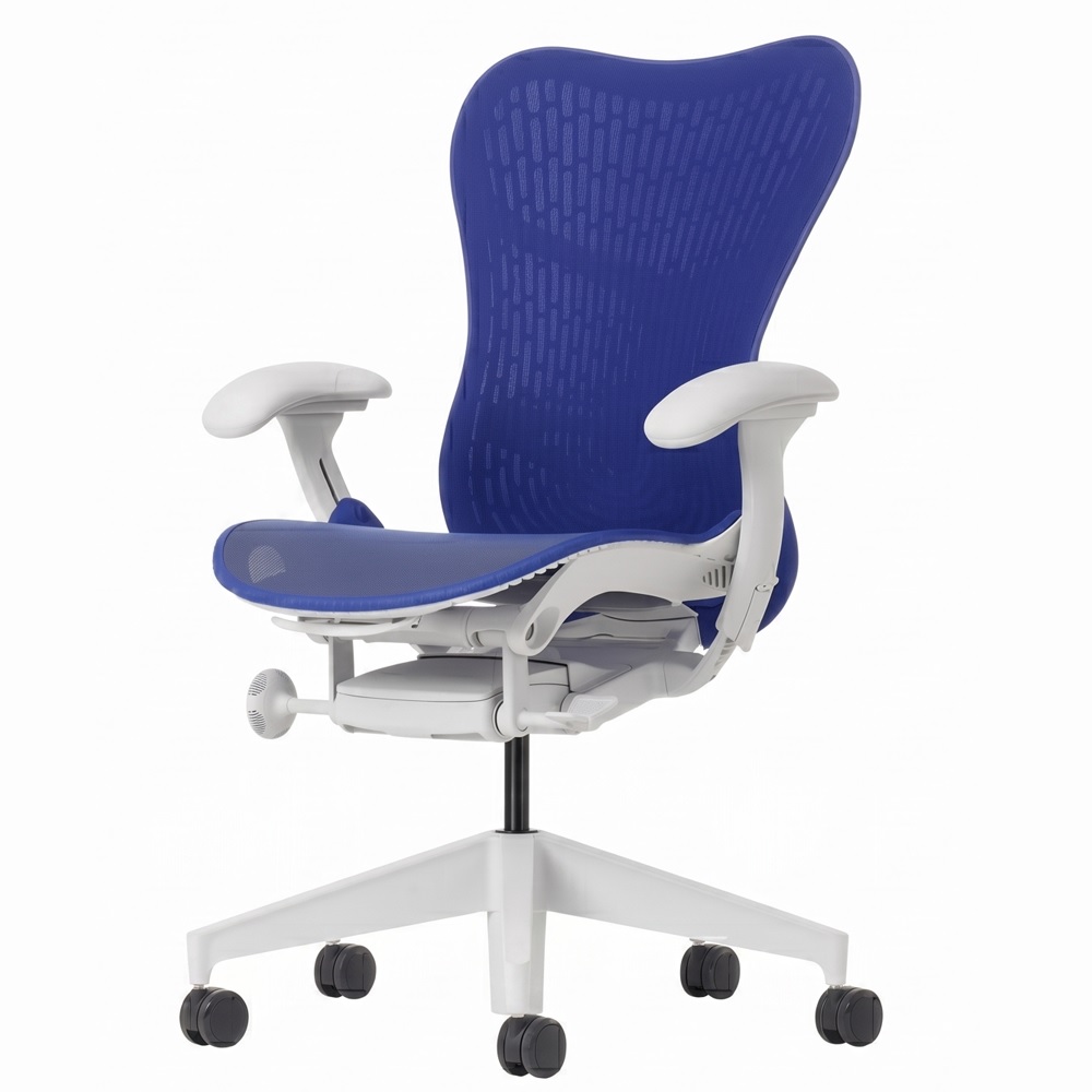 herman miller mirra 2 chair ultramarine & studio white herman miller mirra 2 chair ultramarine & studio white